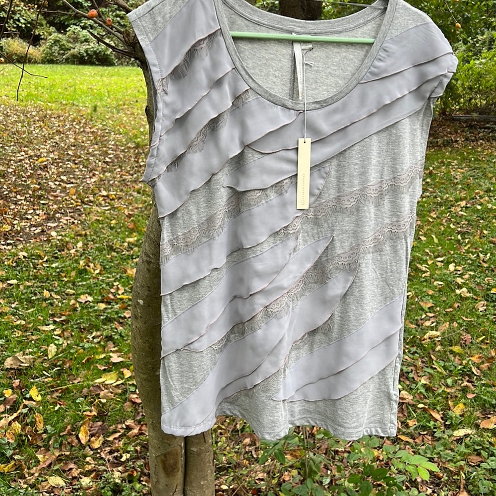 Cotton/ sleeveless/ XL gray